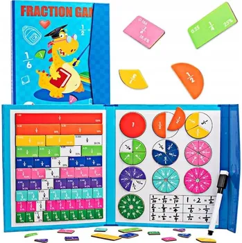 Matematika Hračka pro výuku matematiky zlomky magnetická tabule vzdělávací montessori