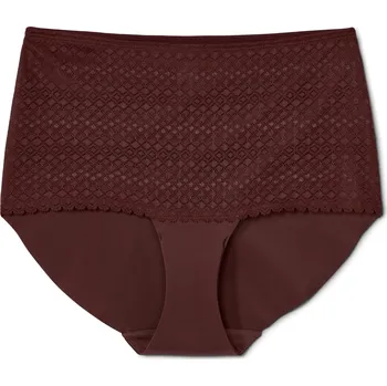 Kalhotky 683593 - Tchibo - Kalhotky s vysokým pasem - pro ženy - vel. M 40/42 - barva: hnědá