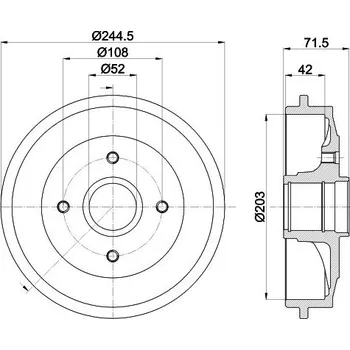 Brzdový buben Brzdový buben MINTEX MBD304