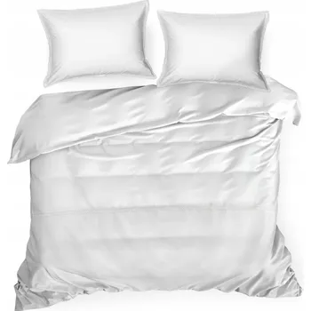 Povlečení POVLEČENÍ Z BAVLNĚNÉHO SATÉNU S RETRO KRAJKOU5 160X200 BÍLÉ