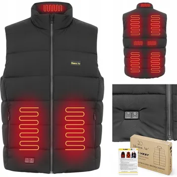 Pánská vesta Mission Air pánská vesta E-VEST XXXL černá, velikost 3XL