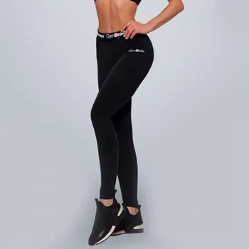 Dámské legíny GymBeam Dámské legíny Simple Black POUZE XL (VÝPRODEJ)