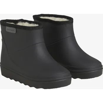 Chlapecké tenisky EnFant - Zateplené dětské holínky - krátké - Black Velikost: 25