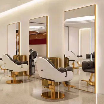 Zrcadlo Kadeřnická konzole Calissimo zlatá