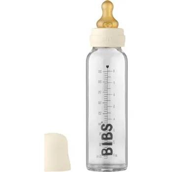 Kojenecká láhev BIBS - Skleněná láhev 225ml Barva: Ivory