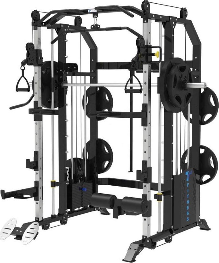 Multifunkční posilovací stroj IRONLIFE Multi-Functional Smith Machine (cihličkové závaží 2 x 60 kg)