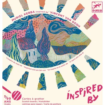 Hračka DJECO Vyškrabávací obrázky Vincent Van Gogh Na jihu DJ09378