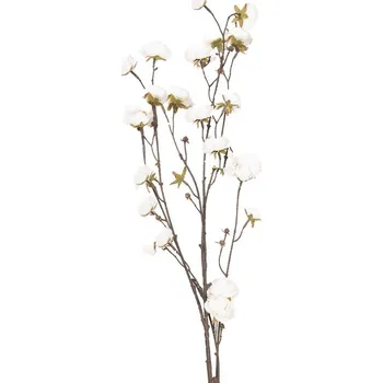 umělá květina Dekorační větvička třešeň s bílými květy Cherry Blossom - 15*15*115 cm