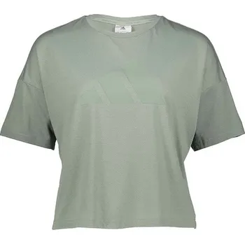 Dámské tričko Tričko adidas Khaki 6248184 L