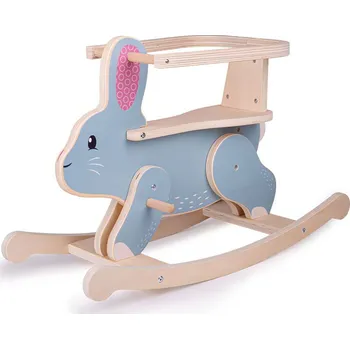 Dřevěná hračka Bigjigs Toys Houpací králíček