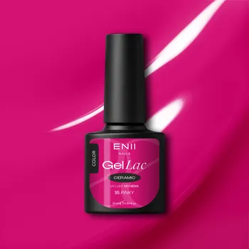 Lak na nehty ENII NAILS Gel lak Ceramic 35 Pinky - gelový lak bez HEMA, 10 ml