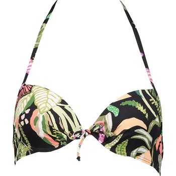 Dámské plavky Plavky s.Oliver Schwarz/ Grün 249902 38C-Cup