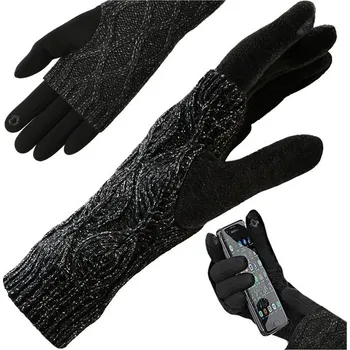 turistický batoh Dotykové rukavice - černé