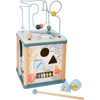 Dřevěná hračka Small Foot Motorická kostka Podmořský svět