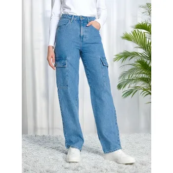 Dámské džíny Sinsay - Džíny wide leg - modrá - 286AN-50J - 286AN-50J-44-1