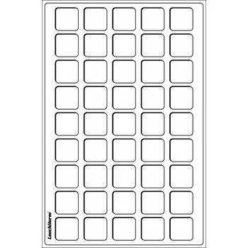 Obal pro sběratelský předmět LEUCHTTURM Plata na mince L, červené Velikost 1 pole: 31 x 31 mm