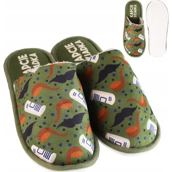 Dámská obuv TEPLÉ papuče nazouváky DÁREK pro dědečka PÁNSKÉ Den dědečků 44-45 MORAJ