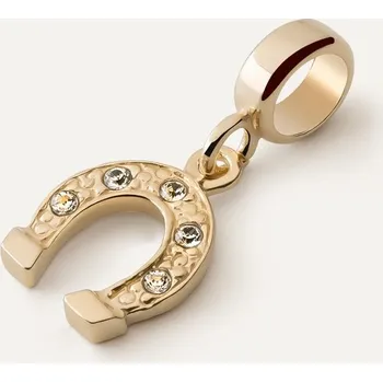 Přívěsek Přívěsek typu beads - podkova se zirkony, stříbro 925 pozlacené