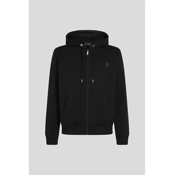 Pánská mikina MIKINA KARL LAGERFELD KAMEO LOGO ZIP UP BLACK