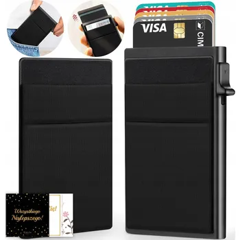 Peněženka KailaArt pouzdro na karty z hliníku černé - unisex