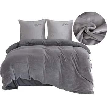 Povlečení TLUSTÉ POVLEČENÍ MIKROFIBRA-MEDVÍDEK 160x200 ZIMNÍ TEPLO NA ZIMU S VÝŠIVKOU