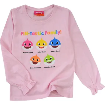 EplusM dětské tričko s dlouhým rukávem bavlna růžové velikost 116