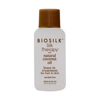 Vlasová regenerace BioSilk Organic Coconut Oil Leave-In Treatment bezoplachová péče pro suché vlasy 15 ml