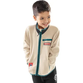 Pánská mikina SIROKO Chlapecká fleecová mikina Spy 9 LET BÉŽOVÁ