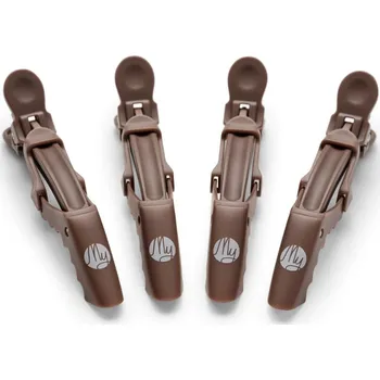 My Professional JAW CLIPS Double Hinge - pevné klipsy s dvojitým kloubem, 4ks/bal 8684 - COFFEE BROWN - hnědé