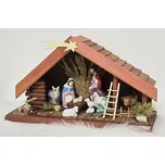 Dřevěný betlém 13035 23 x 12 x 36 cm