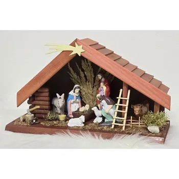 Betlém Dřevěný betlém 13035 23 x 12 x 36 cm