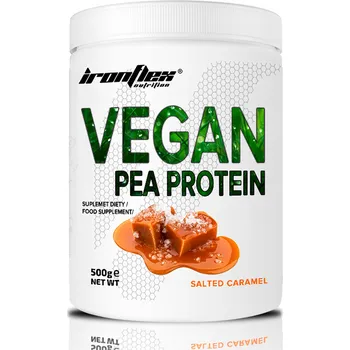 Protein IRONFLEX HRÁŠKOVÝ PROTEIN 500 g VEGAN PEA PROTEIN DOPLNĚK STRAVY VEGANSKÝ ROSTLINNÝ