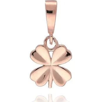 Přívěsek MOISS přívěsek z růžového zlata ČTYŘLÍSTEK