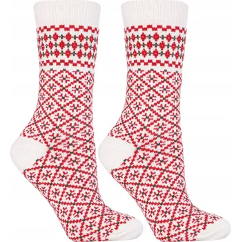 Dámské ponožky Teplé Dámské Dlouhé Termo Ponožky s Přídavkem Vlny 1 PÁR MORAJ 35-38