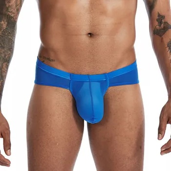 Slipy B173 Pánské průhledné slipy s Push UP efektem - XL