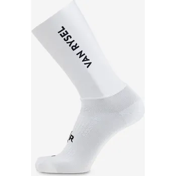 Pánské ponožky VAN RYSEL Cyklistické ponožky RCR 43/46 BÍLÁ