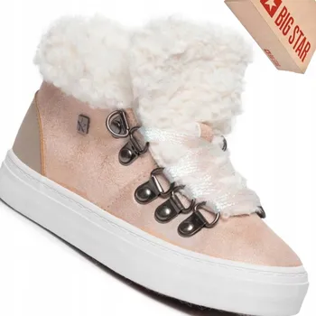 Dívčí tenisky Kotníkové boty BIG STAR EE374015 RŮŽOVÉ DĚTSKÉ. 35