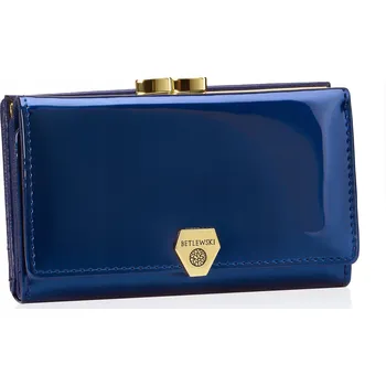 Peněženka Betlewski dámská peněženka z pravé kůže – modrá