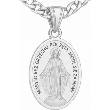 Řetízek Řetízek Mennica Bydgoska Matka Boží 50 cm stříbrný