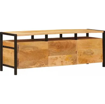 Televizní stolek vidaXL Úložné skříně Hnědá 110 x 30 x 40 cm Masivní mangové dřevo [4104619]