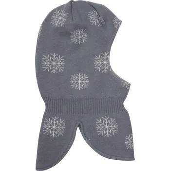 Kojenecká čepice Minymo - Vlněná kukla -Stormy Weather - vločky Velikost: 44