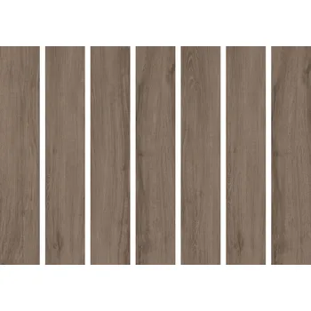 Venkovní dlažba Prime Surface Taptik wood brown 120 x 20 cm tmavě hnědá matná