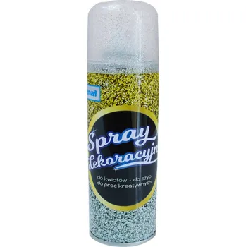 Barva ve spreji Brokát ve spreji Schemat stříbrný 85 g