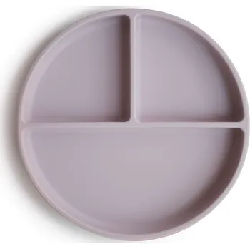 dětská jídelní sada Mushie - Silikonový talíř s přísavkou Barva: Soft Lilac