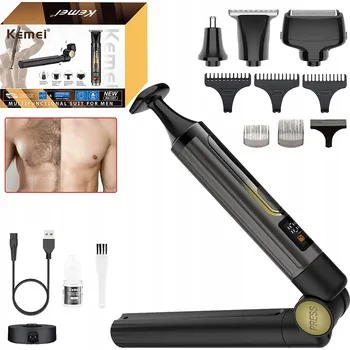 4v1 holicí strojek pro holení zad a těla, nabíjecí zastřihovač