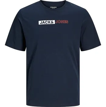 Pánské oblečení Tričko Jack & Jones Dunkelblau 7704777 L