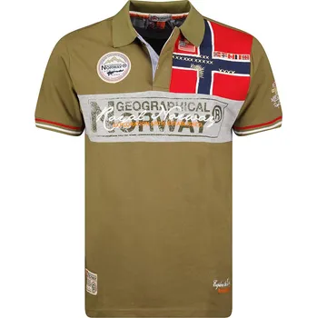 Pánské tričko Tričko Geographical Norway Khaki 6468046 L