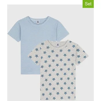 Chlapecké tričko Tričko PETIT BATEAU Hellblau/ Grau 8609441 128
