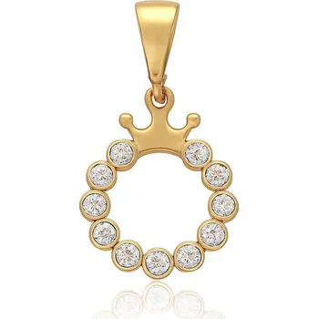Přívěsek MOISS přívěsek ze žlutého zlata KORUNKA