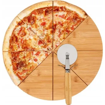 Kuchyňské prkénko Prkénko na krájení pizzy Kinvara bambusové 1 ks